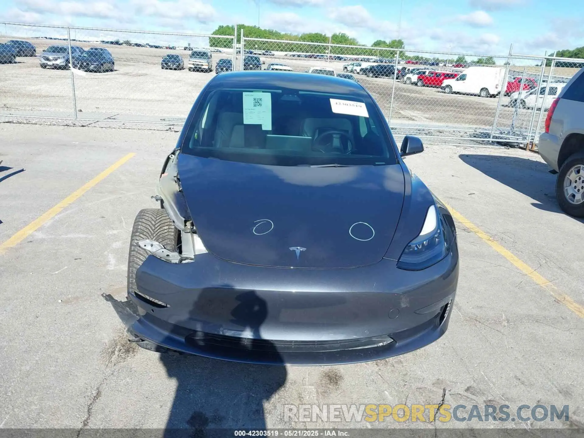 13 fotografías del automóvil dañado 5YJ3E1EB2NF126562 TESLA MODEL 3 2022