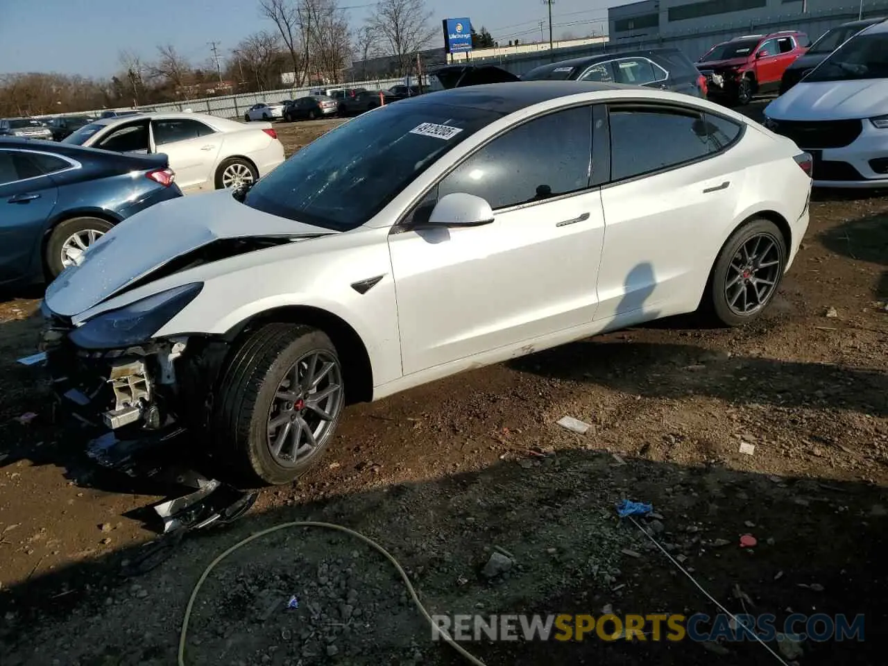 1 fotografías del automóvil dañado 5YJ3E1EB2NF179651 TESLA MODEL 3 2022