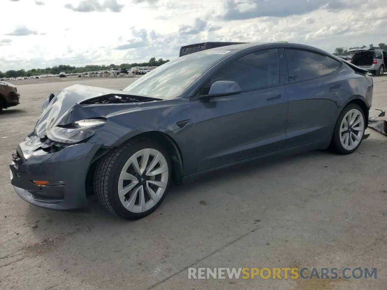 1 fotografías del automóvil dañado 5YJ3E1EB2NF186082 TESLA MODEL 3 2022