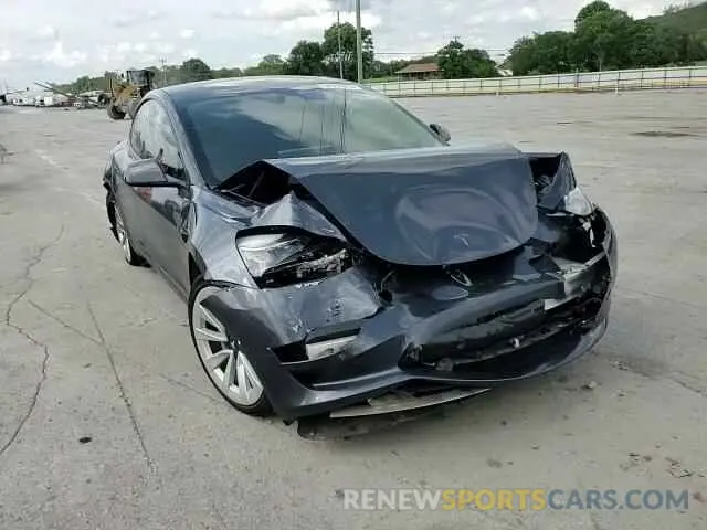 14 fotografías del automóvil dañado 5YJ3E1EB2NF186082 TESLA MODEL 3 2022
