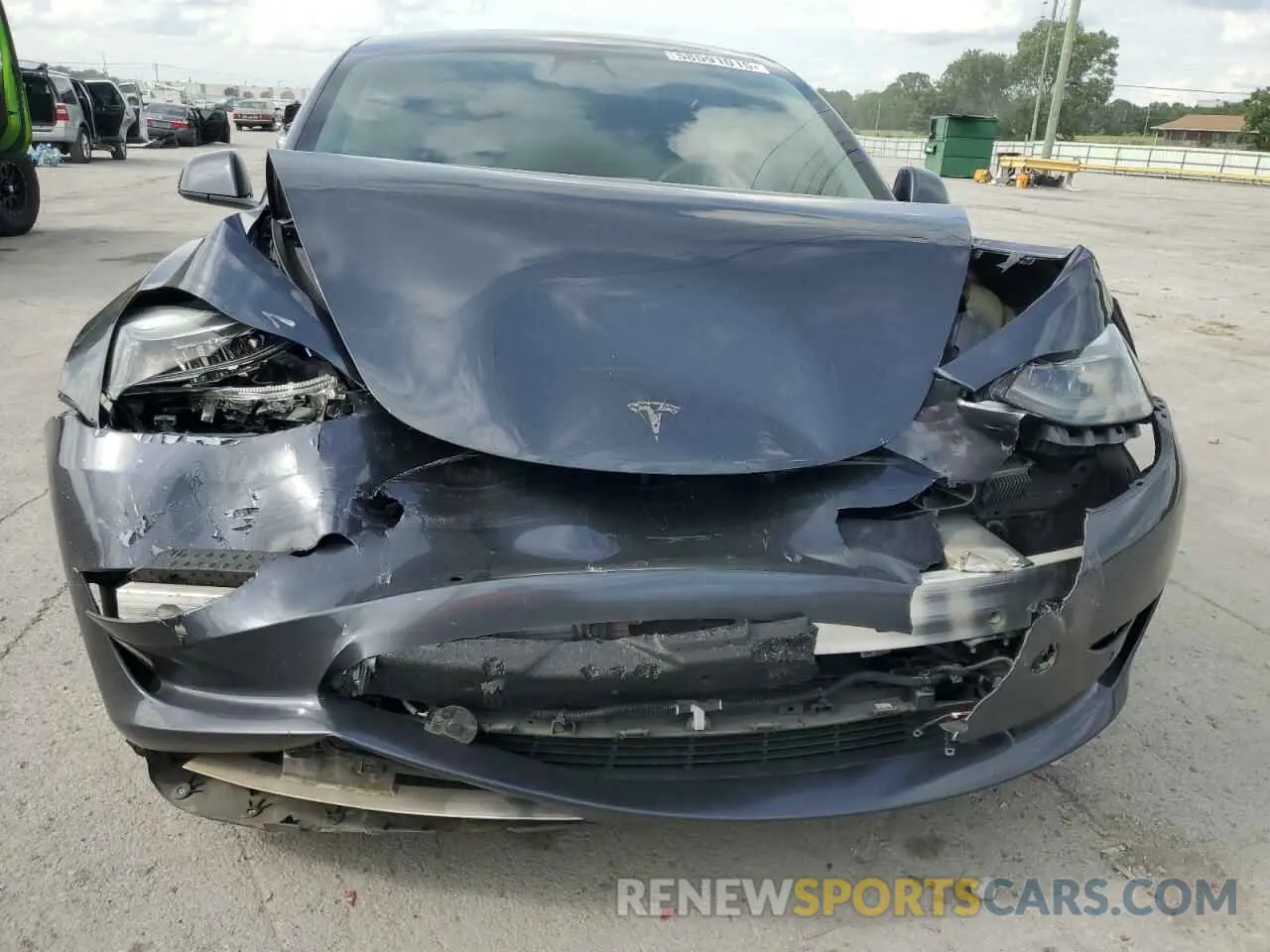 5 fotografías del automóvil dañado 5YJ3E1EB2NF186082 TESLA MODEL 3 2022