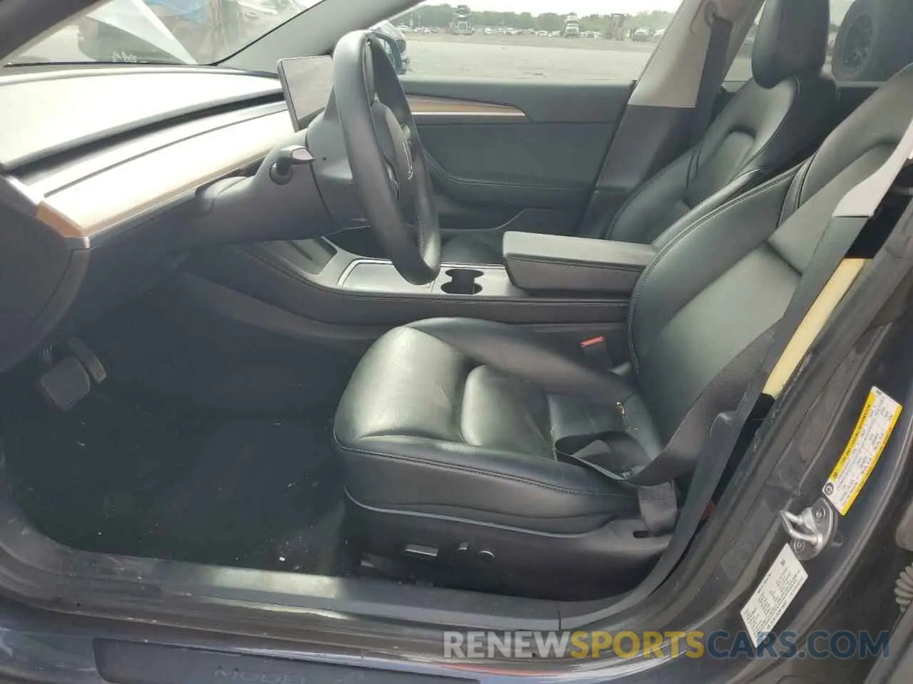7 fotografías del automóvil dañado 5YJ3E1EB2NF186082 TESLA MODEL 3 2022
