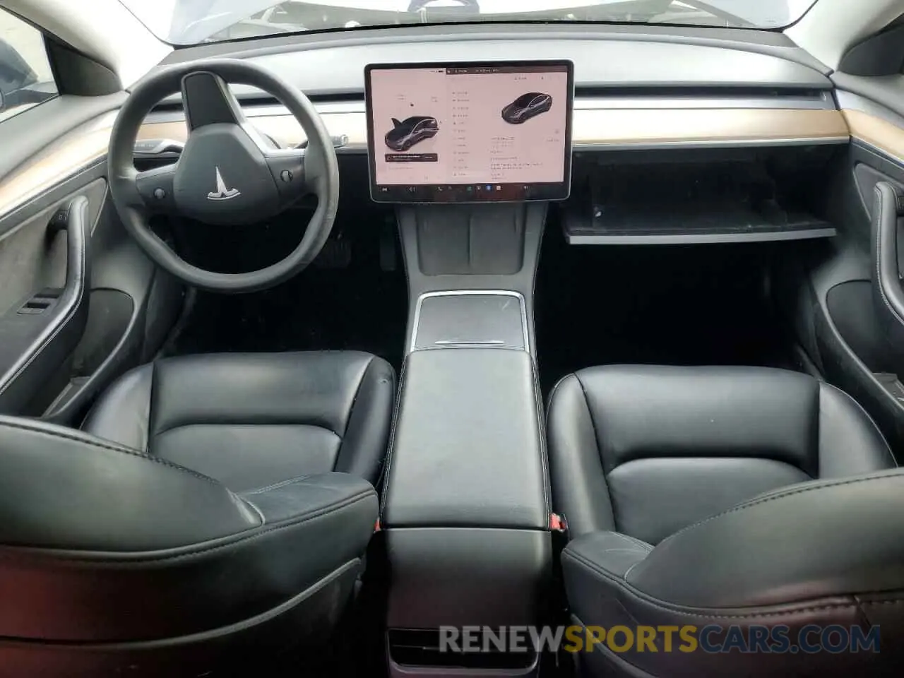 8 fotografías del automóvil dañado 5YJ3E1EB2NF186082 TESLA MODEL 3 2022