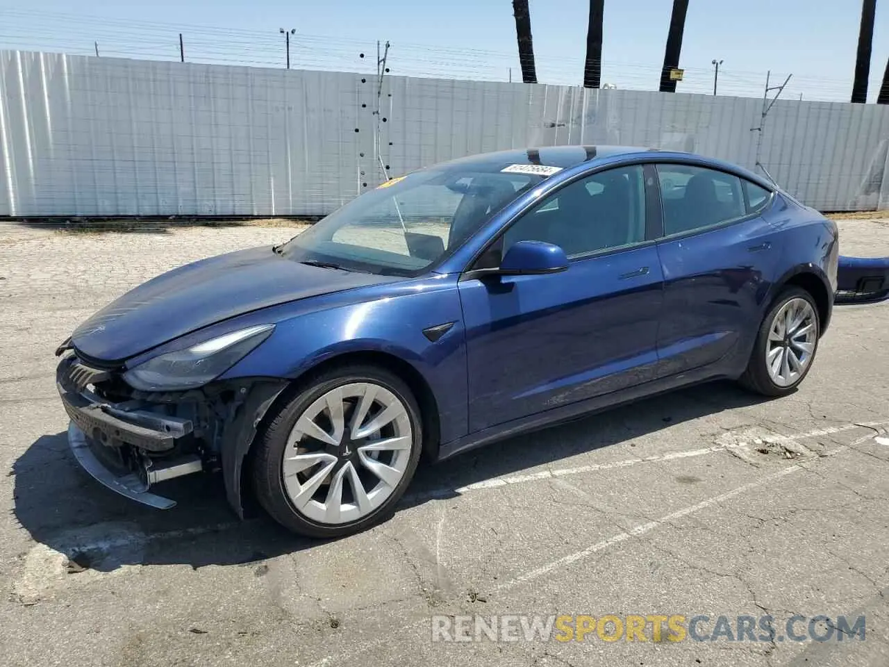 1 fotografías del automóvil dañado 5YJ3E1EB2NF188608 TESLA MODEL 3 2022