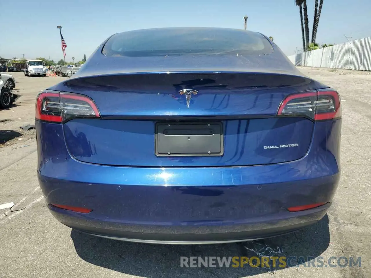 6 fotografías del automóvil dañado 5YJ3E1EB2NF188608 TESLA MODEL 3 2022
