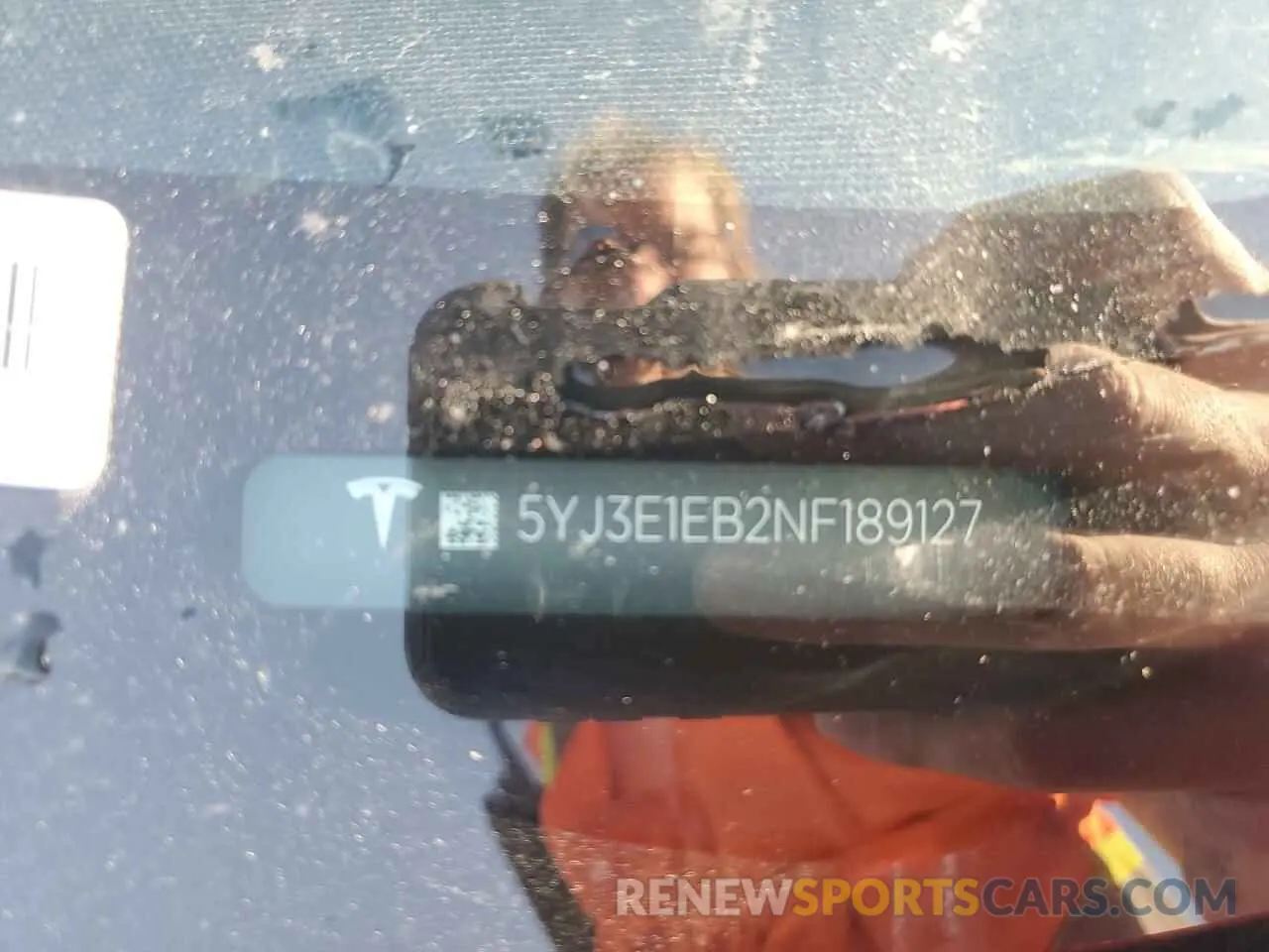 12 fotografías del automóvil dañado 5YJ3E1EB2NF189127 TESLA MODEL 3 2022