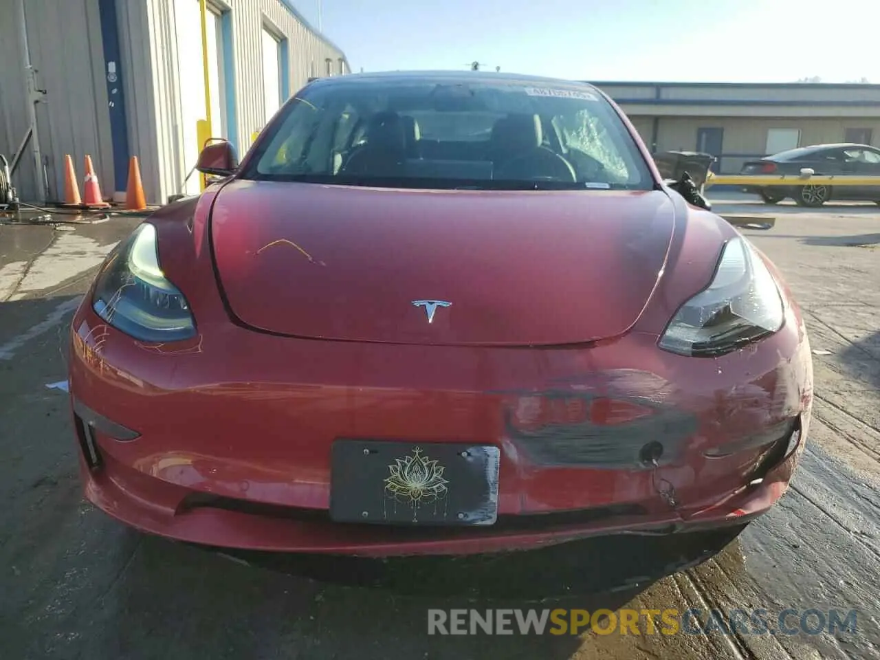 5 fotografías del automóvil dañado 5YJ3E1EB2NF189127 TESLA MODEL 3 2022