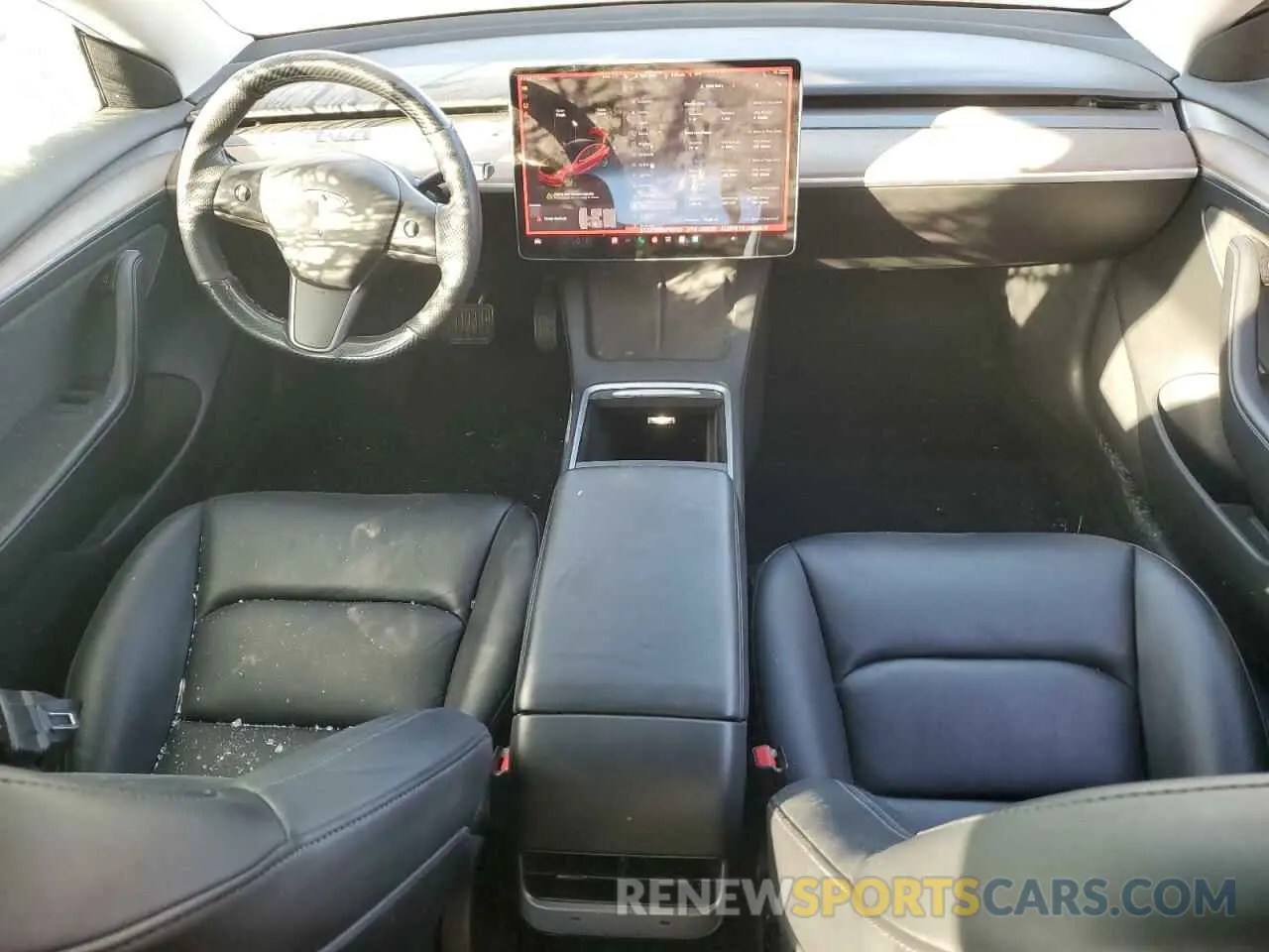 8 fotografías del automóvil dañado 5YJ3E1EB2NF189127 TESLA MODEL 3 2022
