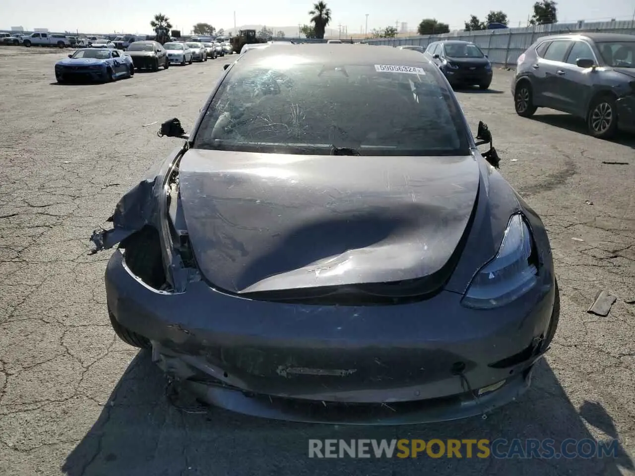 5 fotografías del automóvil dañado 5YJ3E1EB2NF192951 TESLA MODEL 3 2022