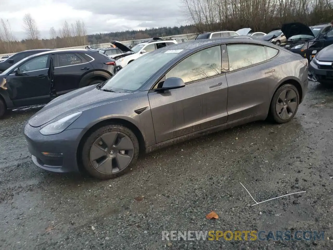 1 fotografías del automóvil dañado 5YJ3E1EB2NF193114 TESLA MODEL 3 2022