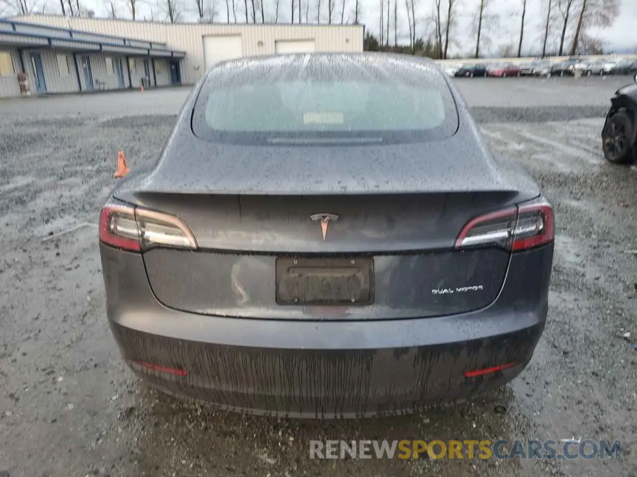 6 fotografías del automóvil dañado 5YJ3E1EB2NF193114 TESLA MODEL 3 2022