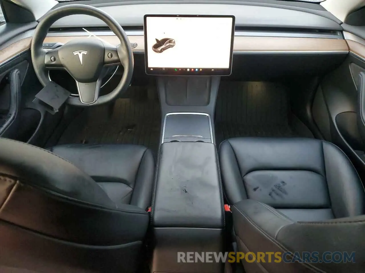 8 fotografías del automóvil dañado 5YJ3E1EB2NF193114 TESLA MODEL 3 2022