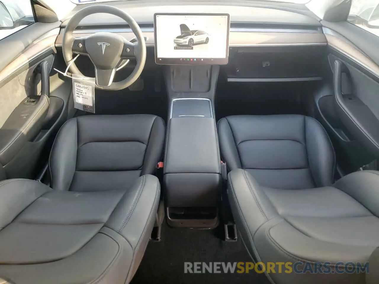 8 fotografías del automóvil dañado 5YJ3E1EB2NF201275 TESLA MODEL 3 2022