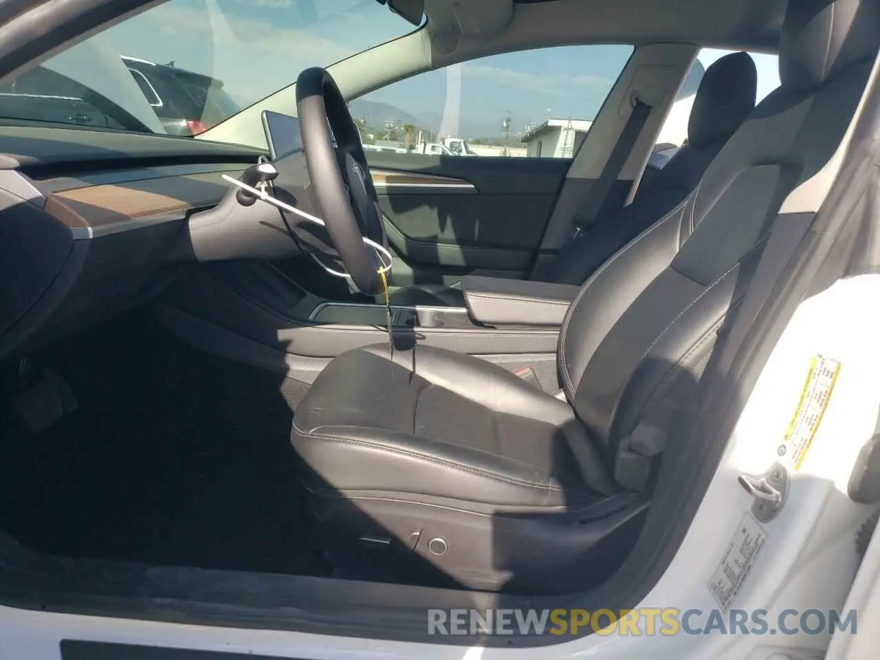 7 fotografías del automóvil dañado 5YJ3E1EB2NF210008 TESLA MODEL 3 2022