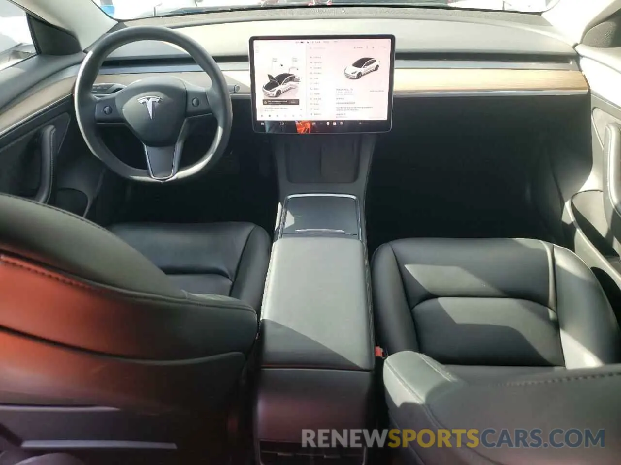 8 fotografías del automóvil dañado 5YJ3E1EB2NF210008 TESLA MODEL 3 2022
