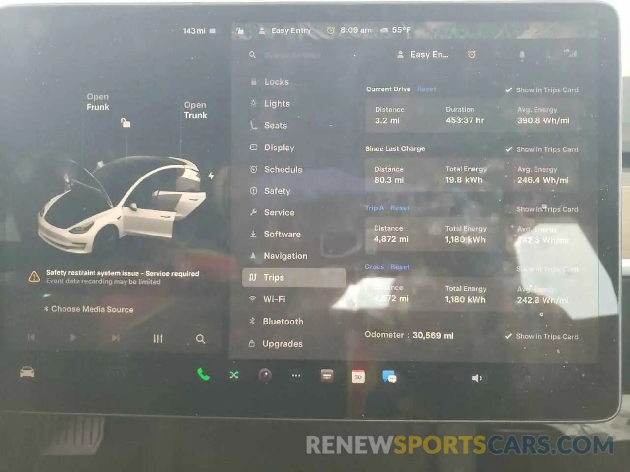 9 fotografías del automóvil dañado 5YJ3E1EB2NF267485 TESLA MODEL 3 2022