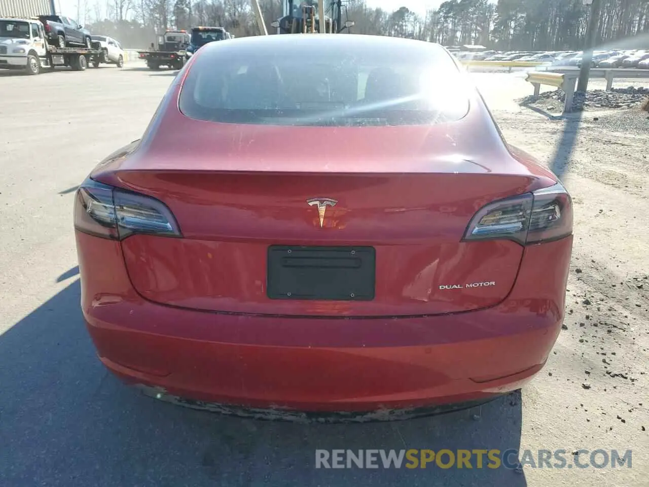 6 fotografías del automóvil dañado 5YJ3E1EB2NF270144 TESLA MODEL 3 2022