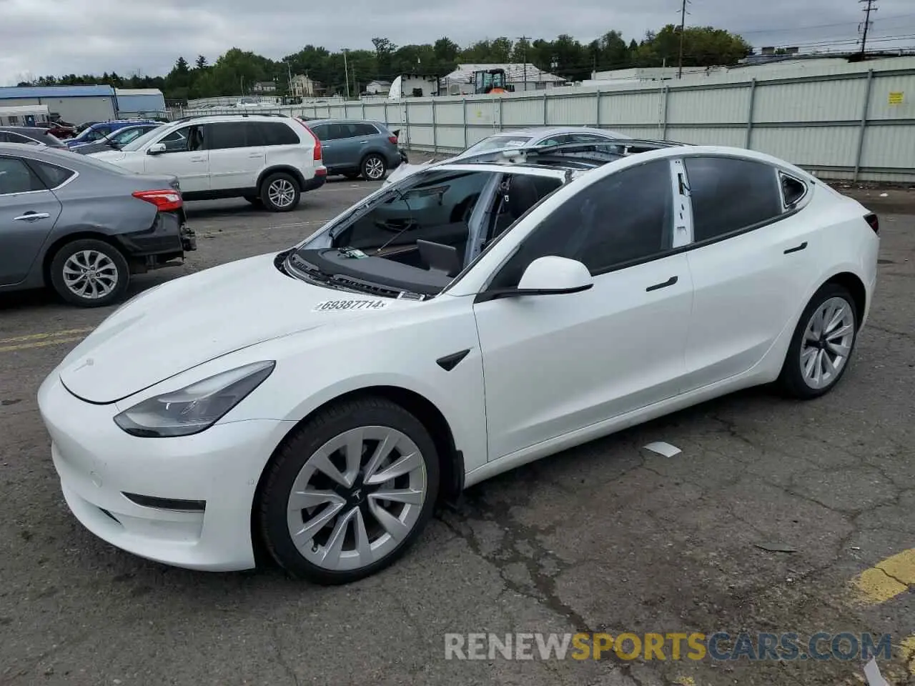 1 fotografías del automóvil dañado 5YJ3E1EB2NF272606 TESLA MODEL 3 2022