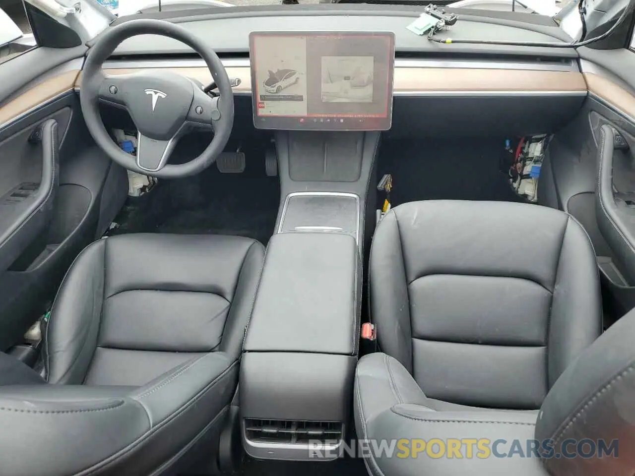 8 fotografías del automóvil dañado 5YJ3E1EB2NF272606 TESLA MODEL 3 2022