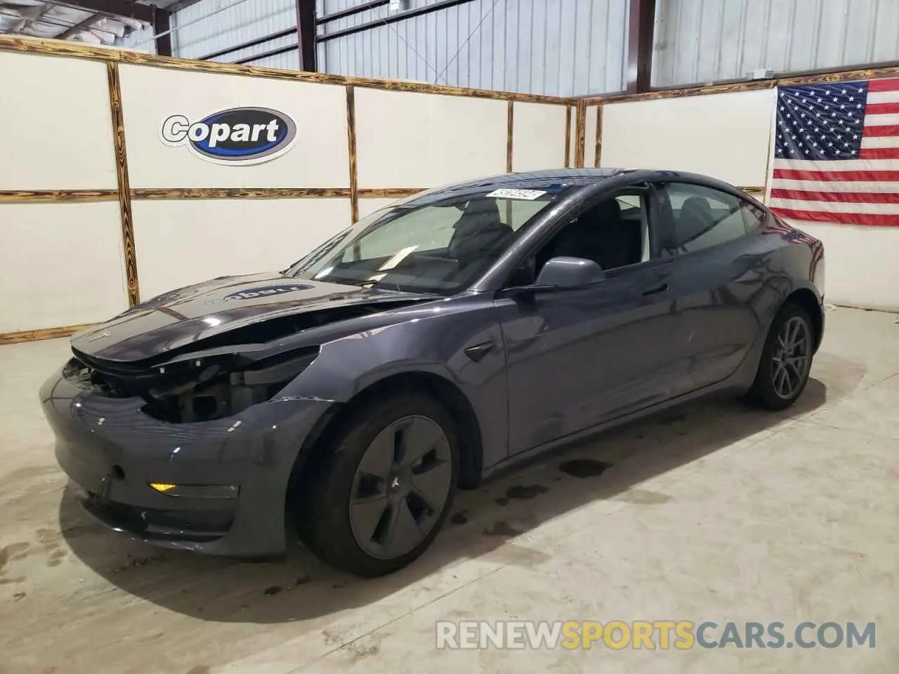 1 fotografías del automóvil dañado 5YJ3E1EB2NF286392 TESLA MODEL 3 2022