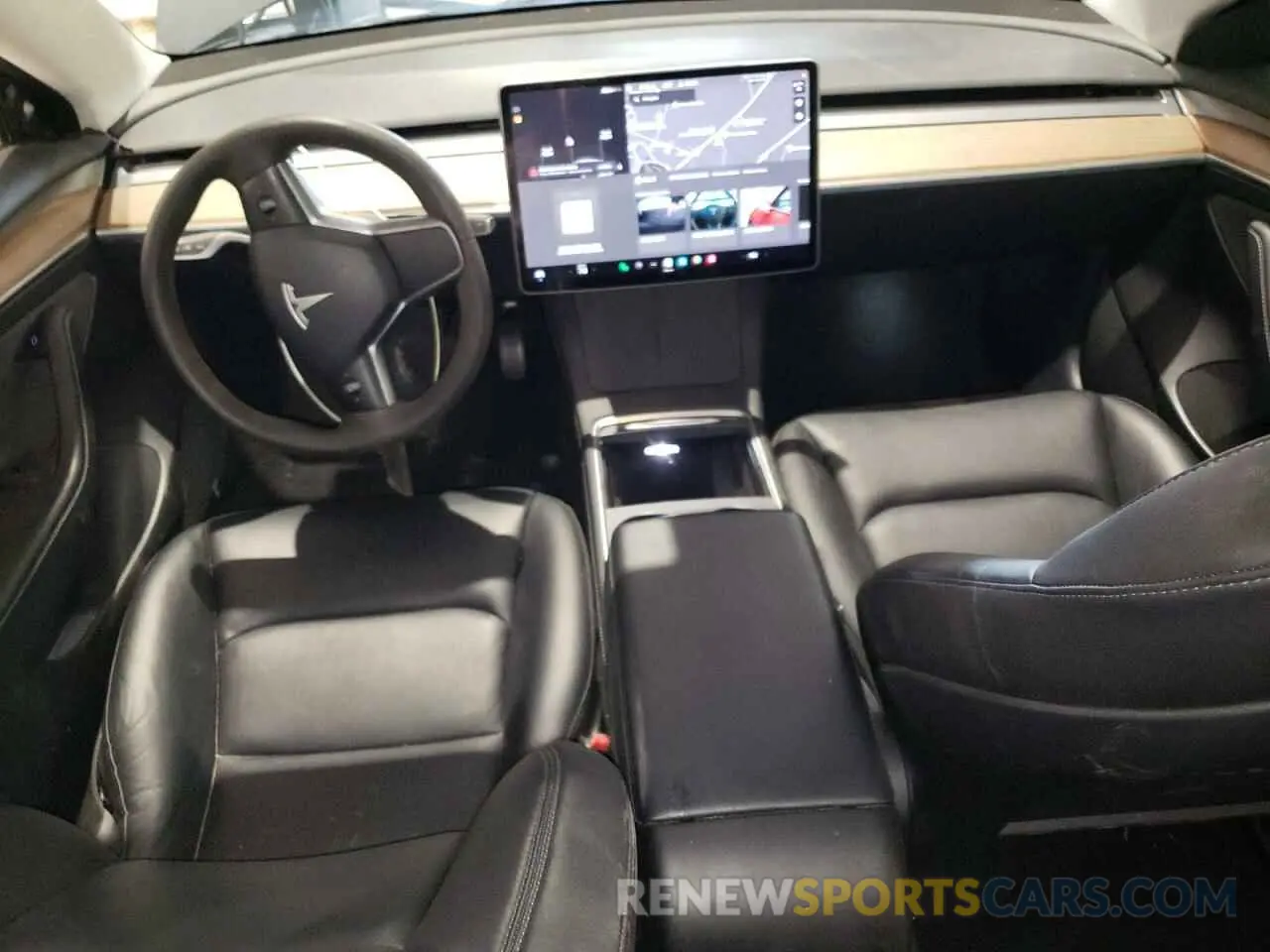 8 fotografías del automóvil dañado 5YJ3E1EB2NF286392 TESLA MODEL 3 2022