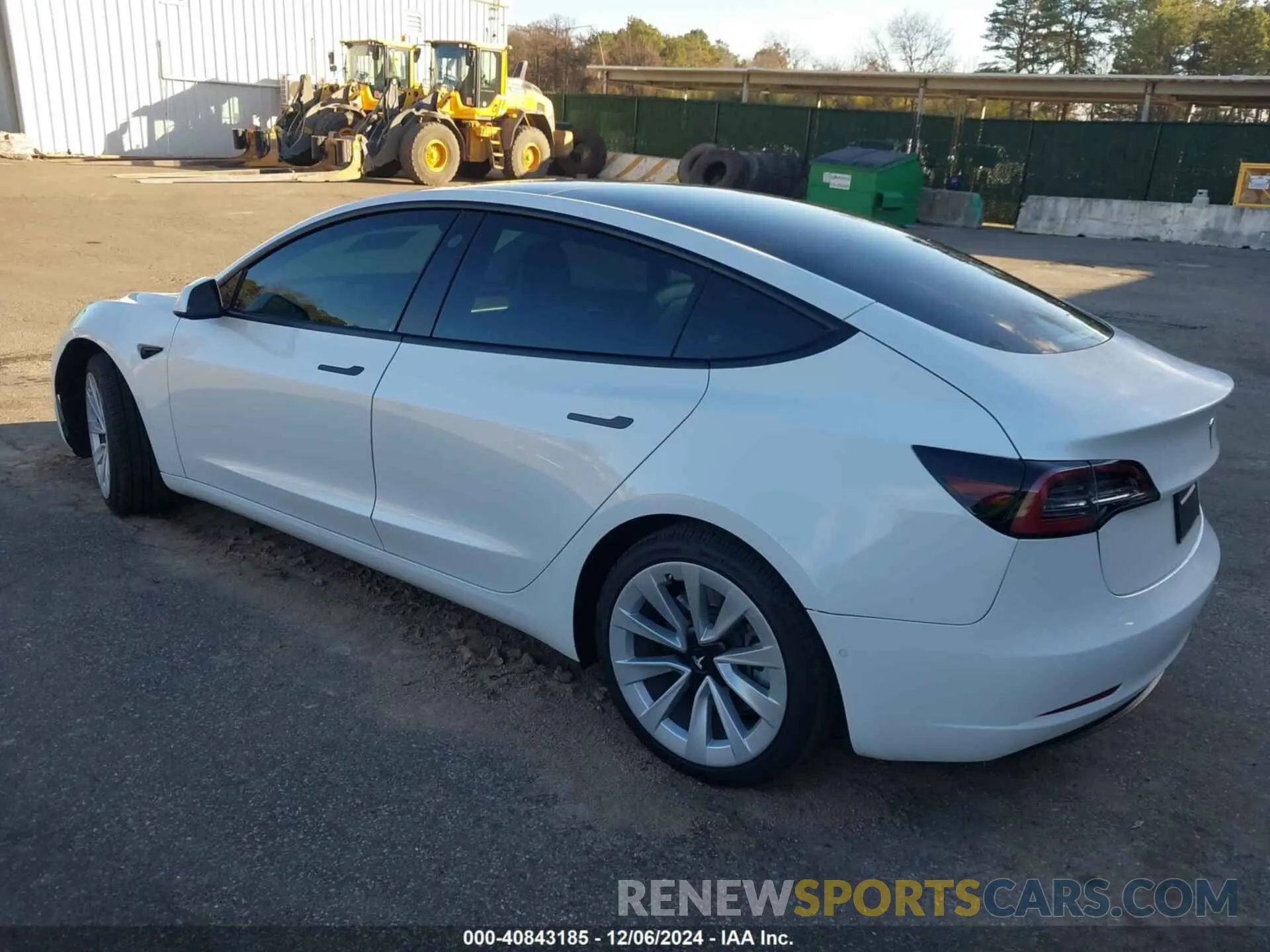 3 fotografías del automóvil dañado 5YJ3E1EB2NF287638 TESLA MODEL 3 2022