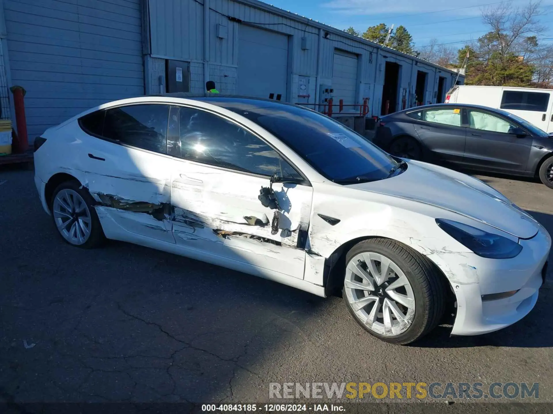 6 fotografías del automóvil dañado 5YJ3E1EB2NF287638 TESLA MODEL 3 2022