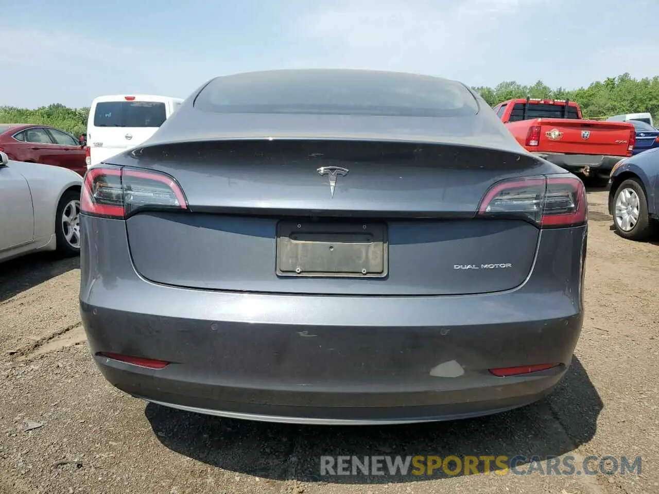 6 fotografías del automóvil dañado 5YJ3E1EB2NF289356 TESLA MODEL 3 2022