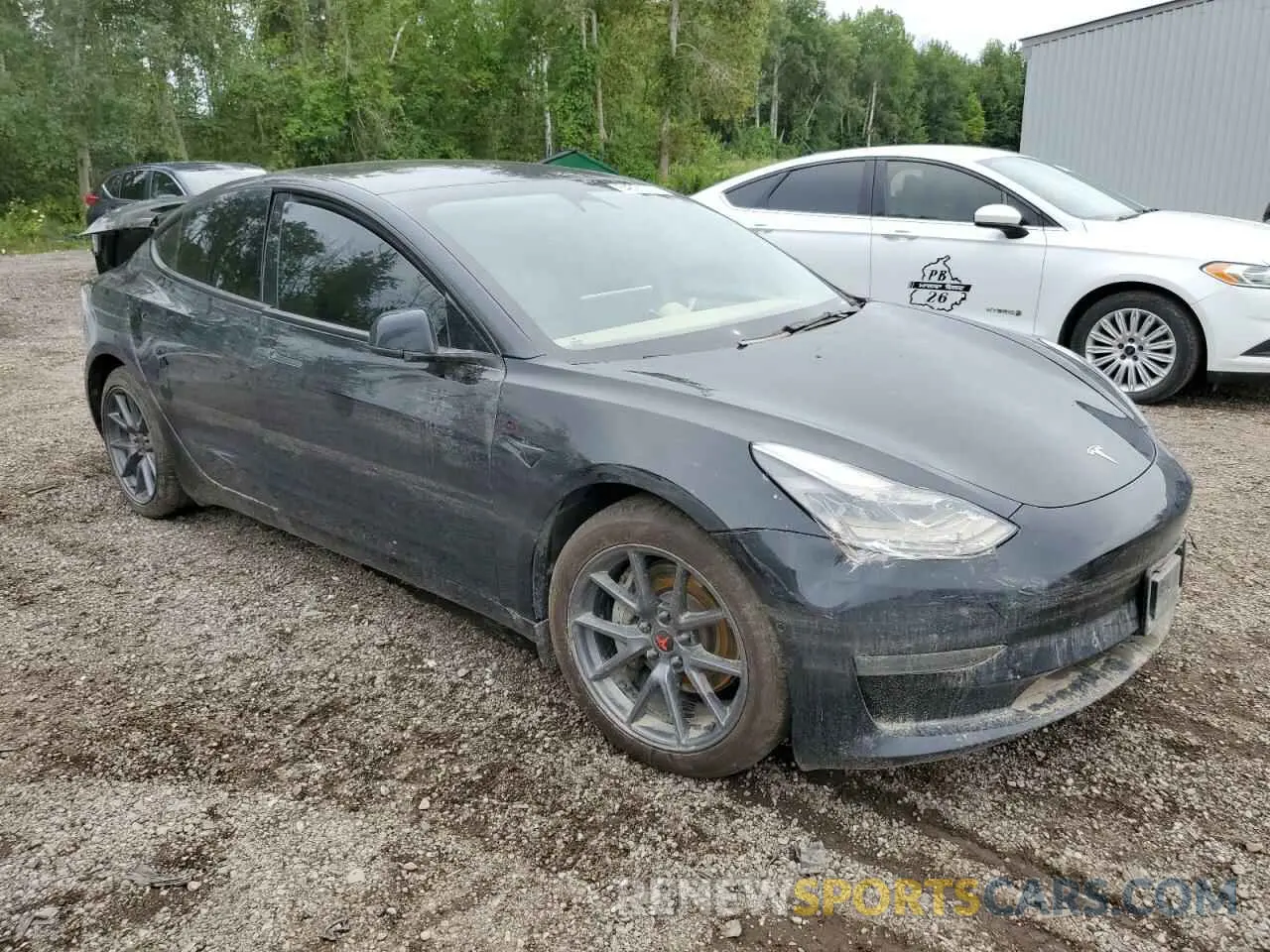 4 fotografías del automóvil dañado 5YJ3E1EB2NF335770 TESLA MODEL 3 2022