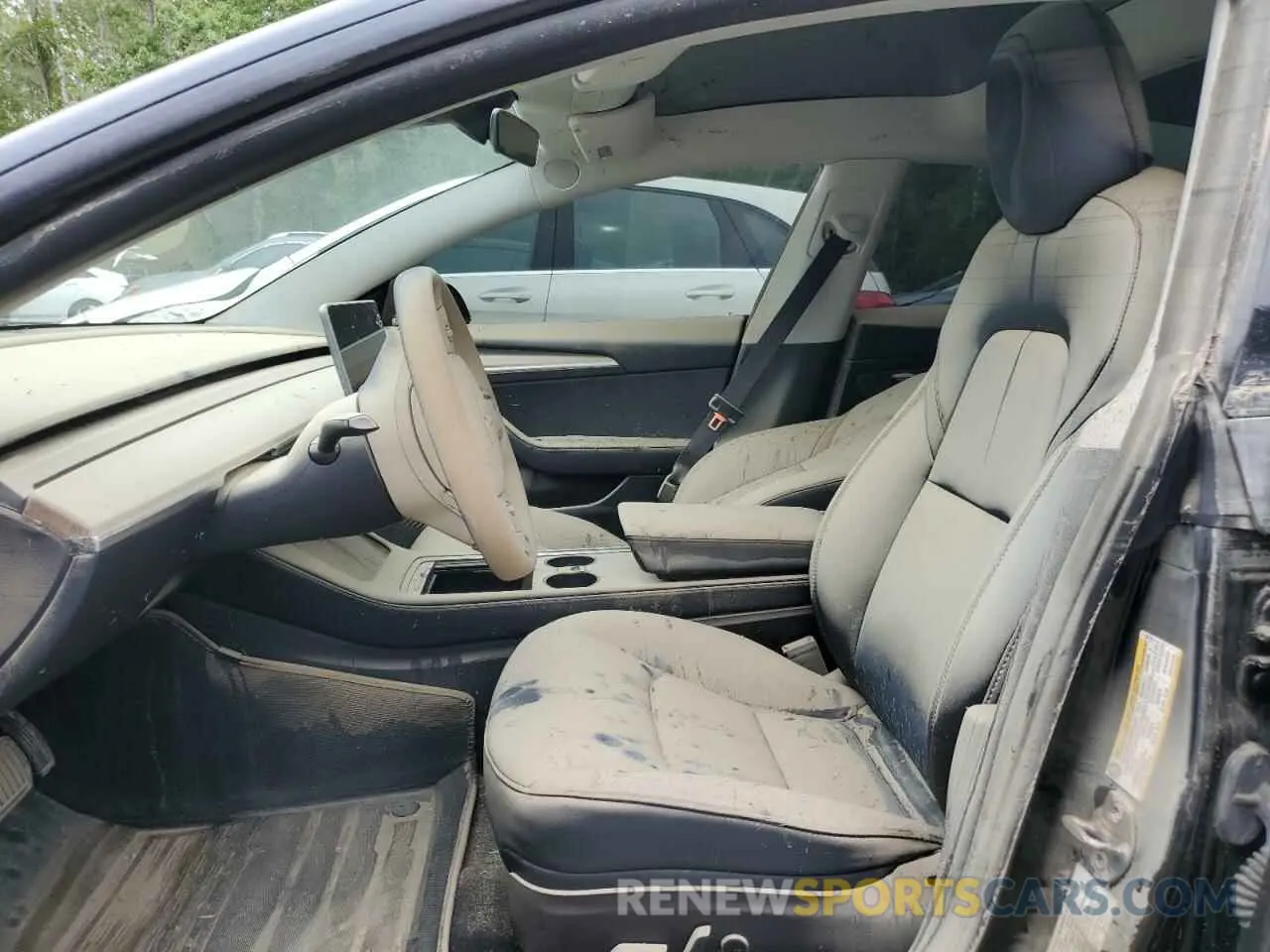 7 fotografías del automóvil dañado 5YJ3E1EB2NF335770 TESLA MODEL 3 2022