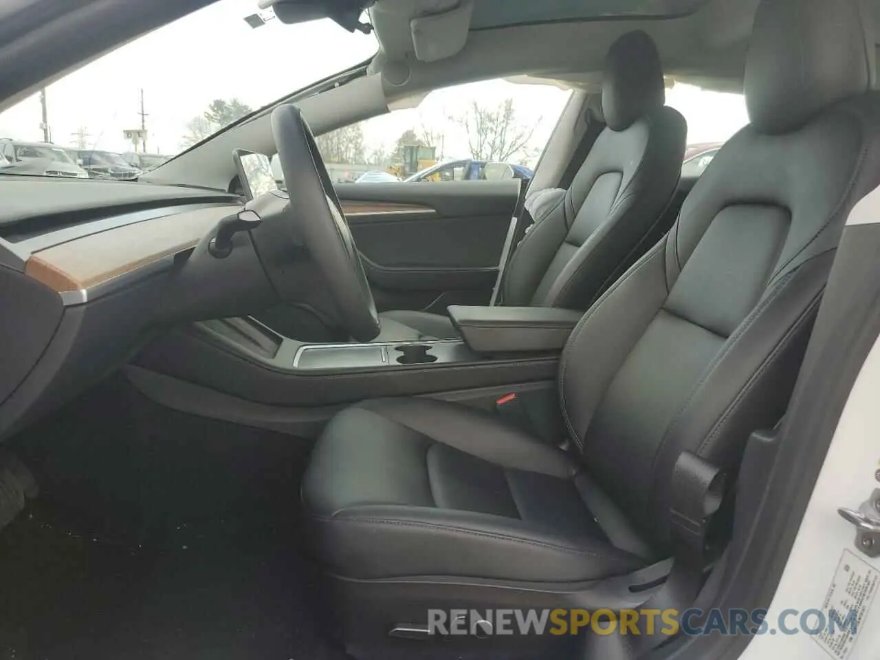 7 fotografías del automóvil dañado 5YJ3E1EB2NF361821 TESLA MODEL 3 2022