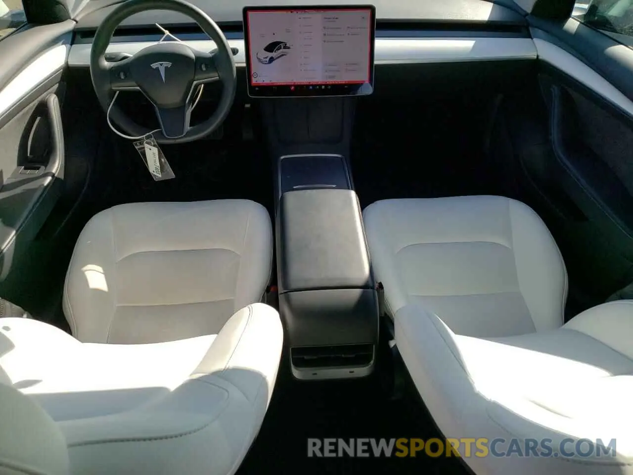 8 fotografías del automóvil dañado 5YJ3E1EB3NF102612 TESLA MODEL 3 2022