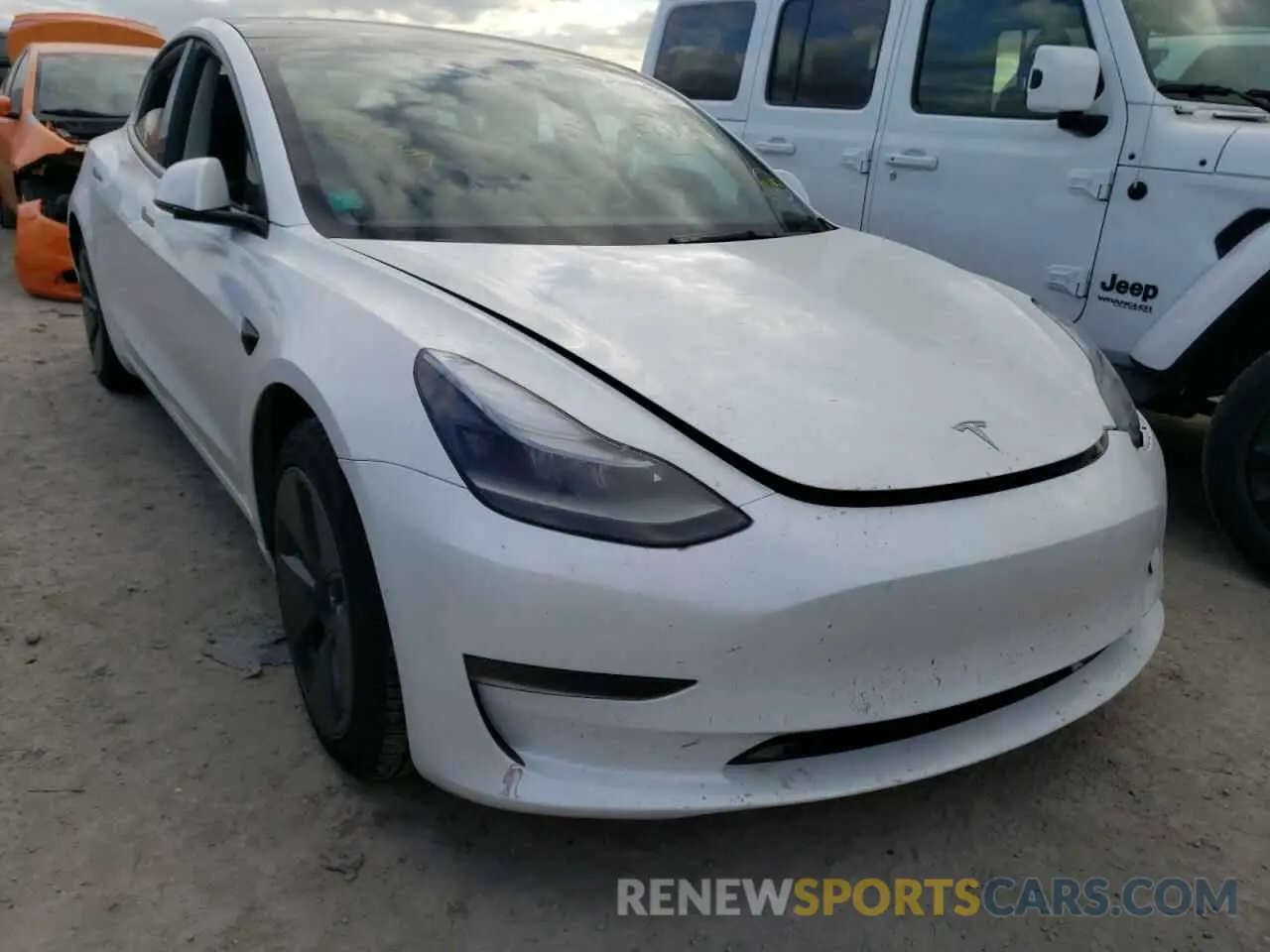 1 fotografías del automóvil dañado 5YJ3E1EB3NF104005 TESLA MODEL 3 2022