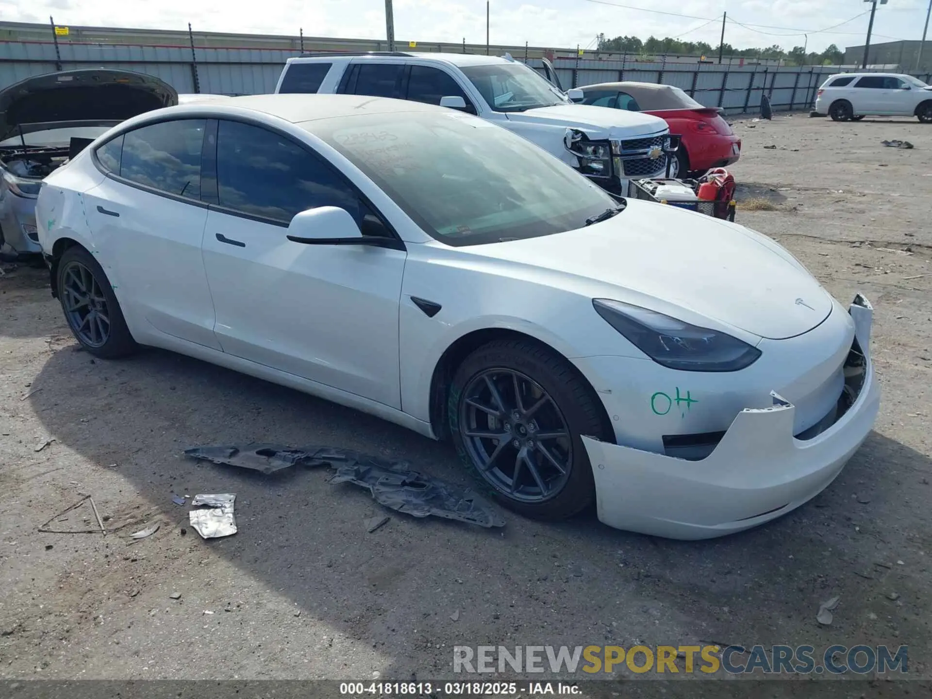 1 fotografías del automóvil dañado 5YJ3E1EB3NF106448 TESLA MODEL 3 2022