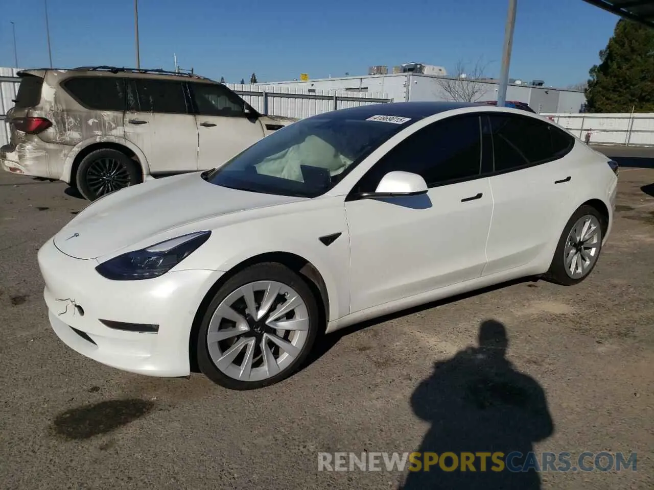 1 fotografías del automóvil dañado 5YJ3E1EB3NF130376 TESLA MODEL 3 2022
