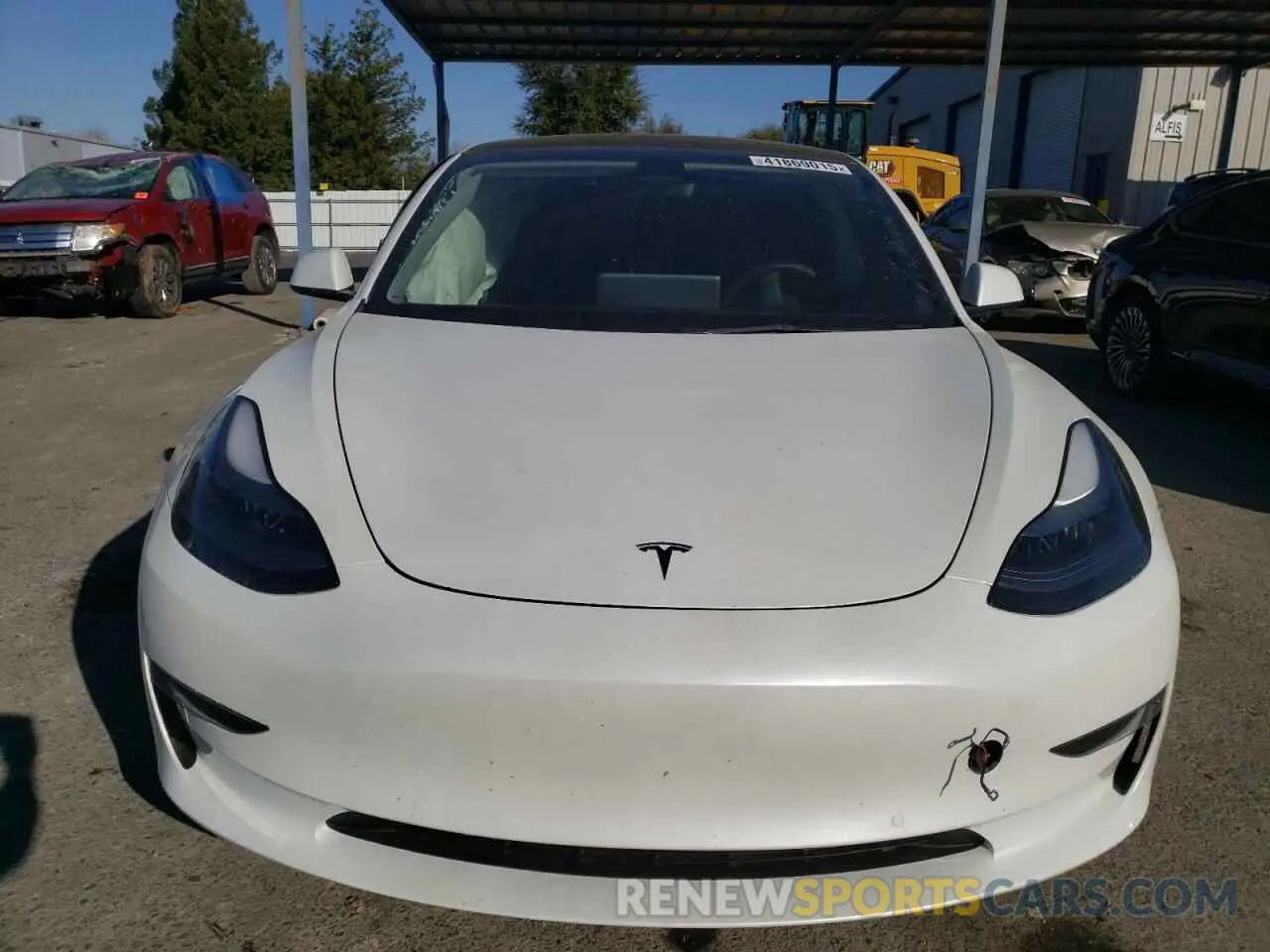 5 fotografías del automóvil dañado 5YJ3E1EB3NF130376 TESLA MODEL 3 2022