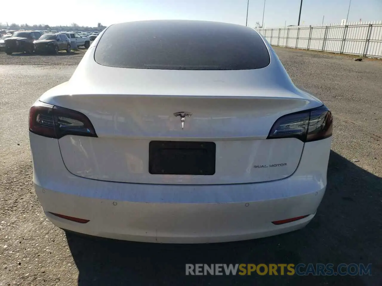 6 fotografías del automóvil dañado 5YJ3E1EB3NF130376 TESLA MODEL 3 2022