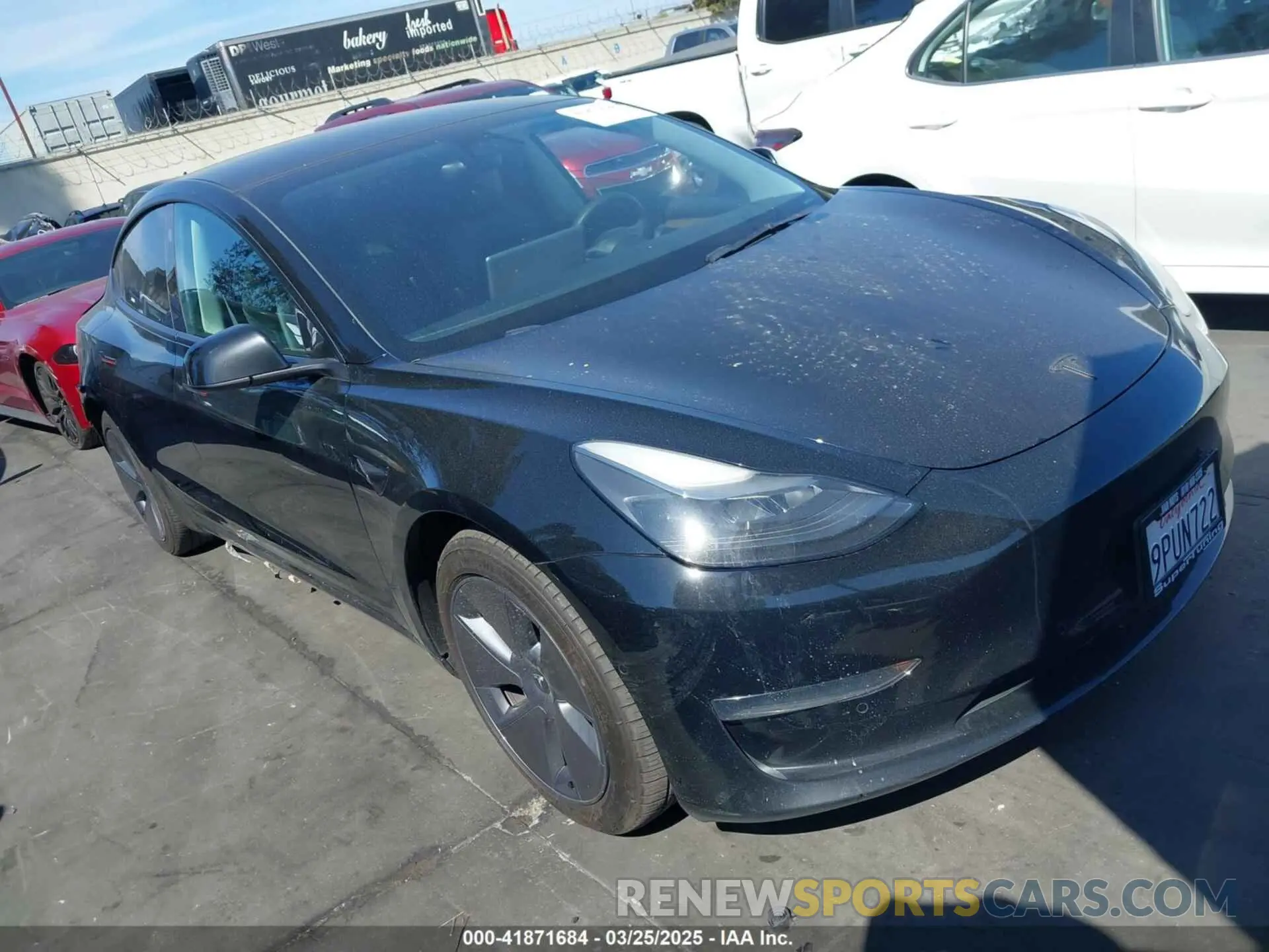 1 fotografías del automóvil dañado 5YJ3E1EB3NF133844 TESLA MODEL 3 2022