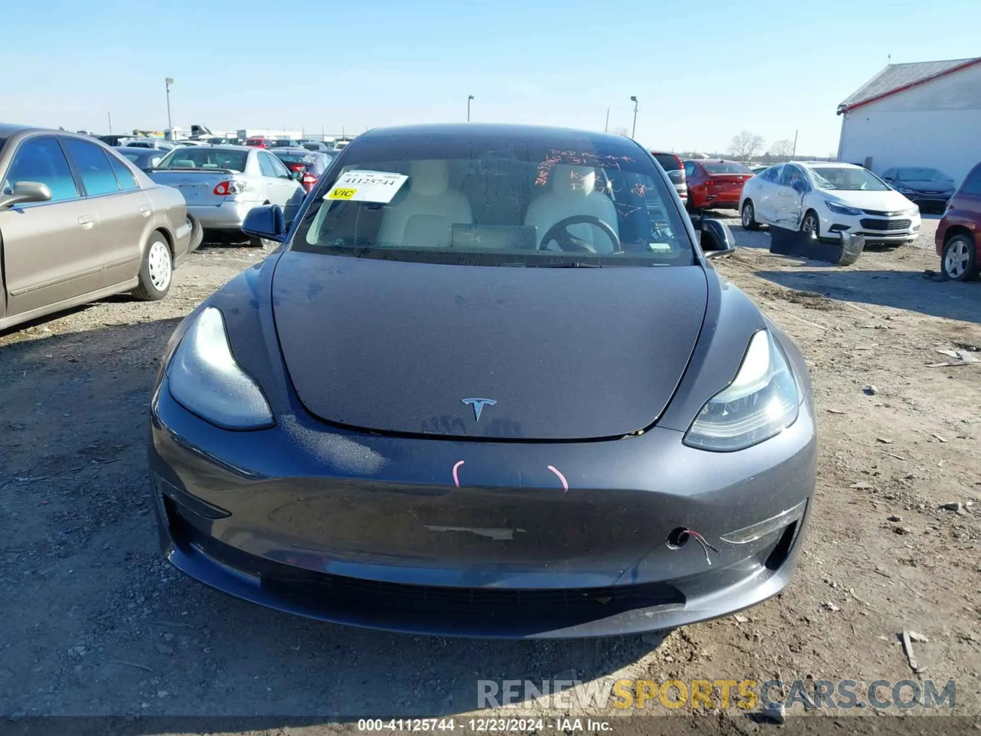 12 fotografías del automóvil dañado 5YJ3E1EB3NF138932 TESLA MODEL 3 2022
