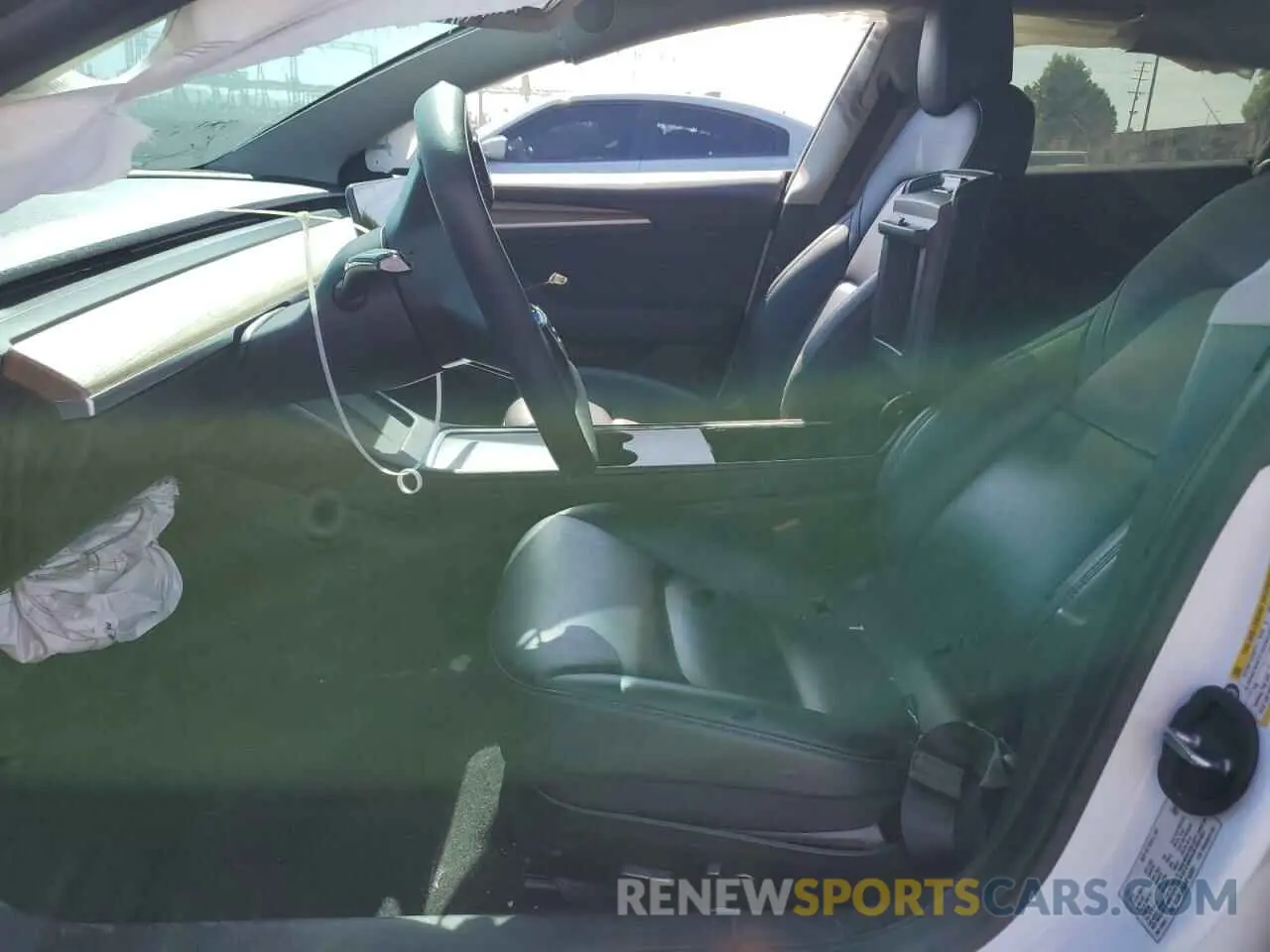 7 fotografías del automóvil dañado 5YJ3E1EB3NF143581 TESLA MODEL 3 2022