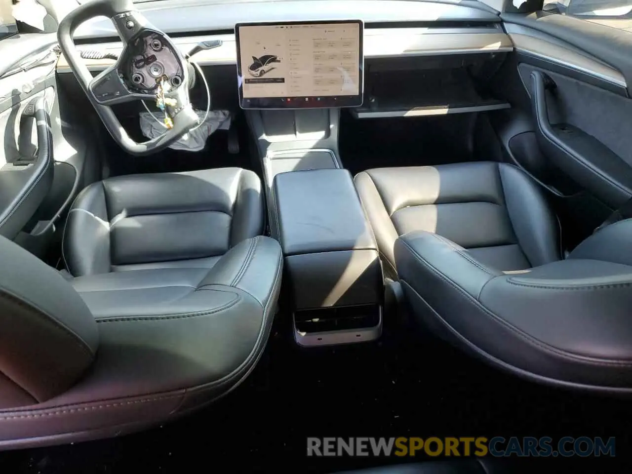 8 fotografías del automóvil dañado 5YJ3E1EB3NF143581 TESLA MODEL 3 2022