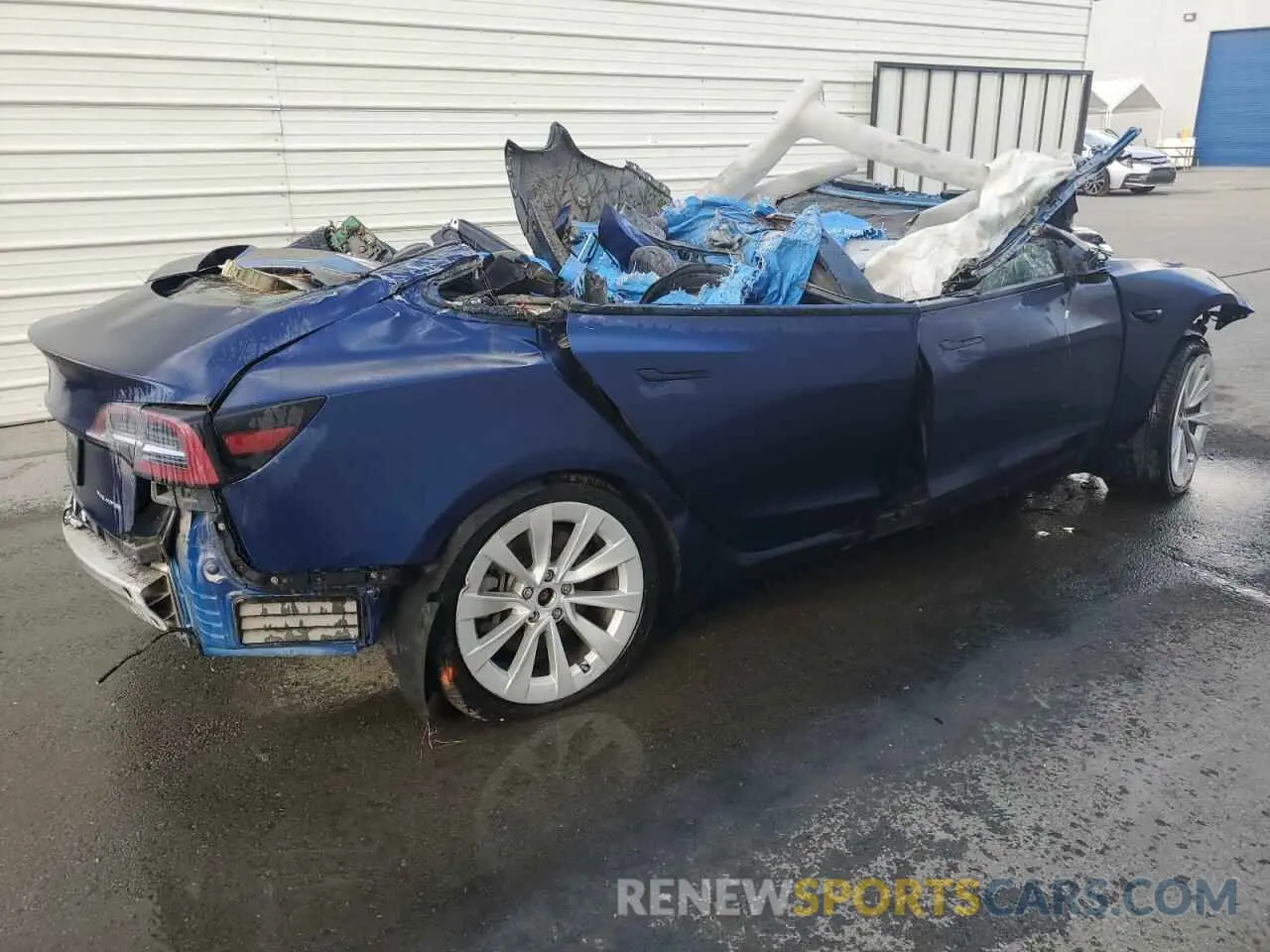 3 fotografías del automóvil dañado 5YJ3E1EB3NF144651 TESLA MODEL 3 2022