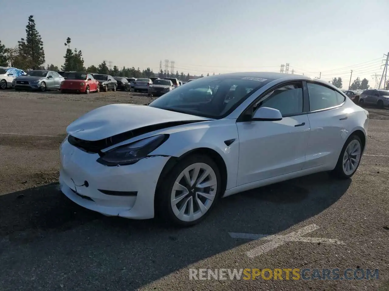 1 fotografías del automóvil dañado 5YJ3E1EB3NF152684 TESLA MODEL 3 2022