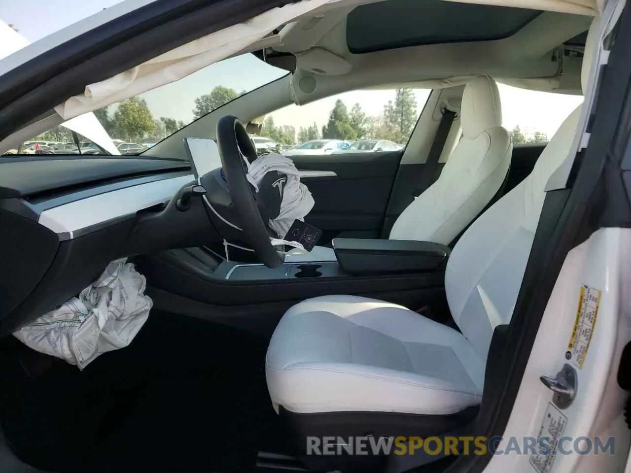 7 fotografías del automóvil dañado 5YJ3E1EB3NF152684 TESLA MODEL 3 2022