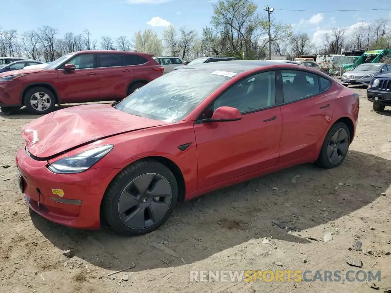 1 fotografías del automóvil dañado 5YJ3E1EB3NF180534 TESLA MODEL 3 2022