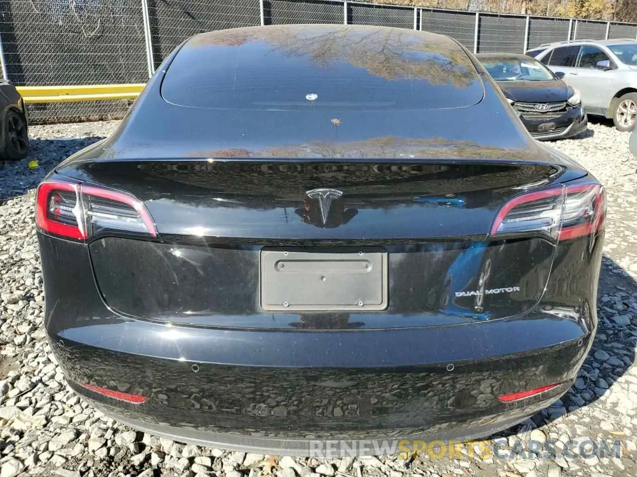 6 fotografías del automóvil dañado 5YJ3E1EB3NF183336 TESLA MODEL 3 2022