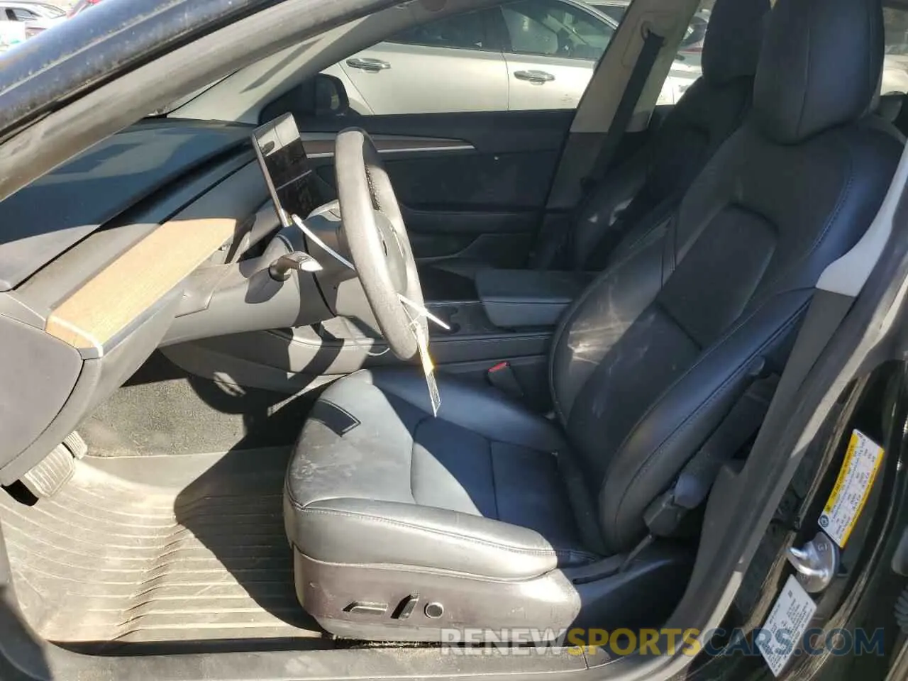 7 fotografías del automóvil dañado 5YJ3E1EB3NF183336 TESLA MODEL 3 2022