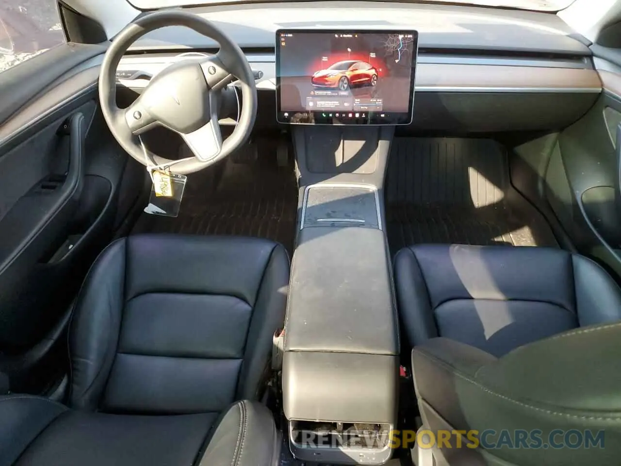 8 fotografías del automóvil dañado 5YJ3E1EB3NF183336 TESLA MODEL 3 2022