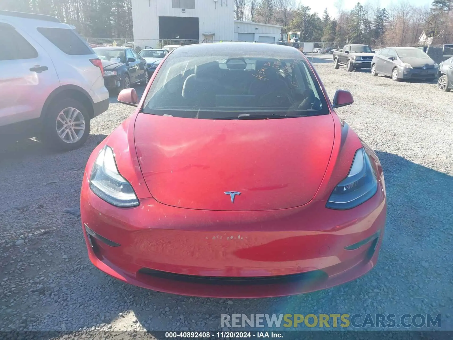 12 fotografías del automóvil dañado 5YJ3E1EB3NF187015 TESLA MODEL 3 2022