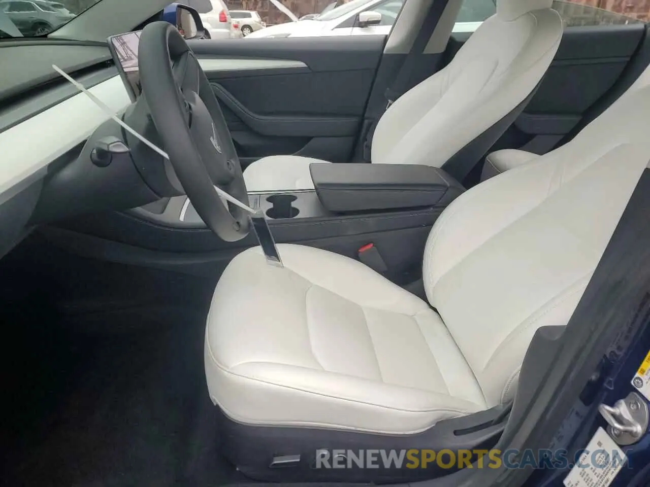 7 fotografías del automóvil dañado 5YJ3E1EB3NF195681 TESLA MODEL 3 2022